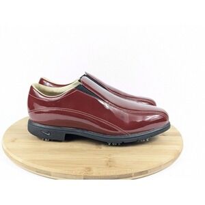 Nike Golf Verdana Slip On Shoes Burgundy Patent‎ Leather Nike Air Womens 7W